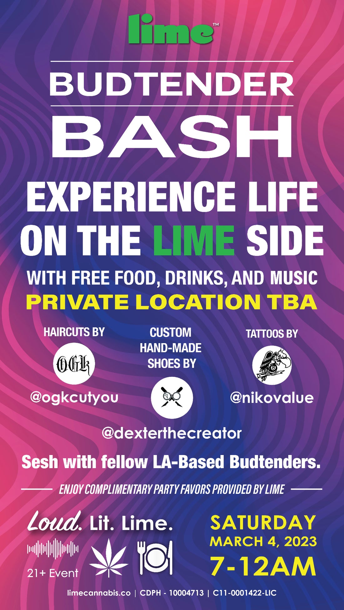 Lime Budtender Bash